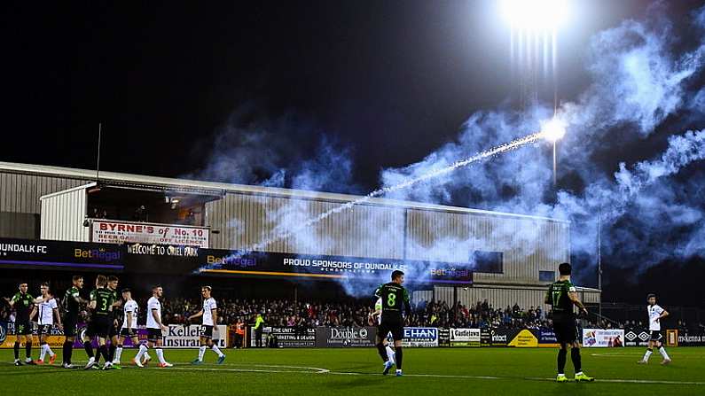 Dundalk Fans Direct Pig Head At Former Player During Rovers Win