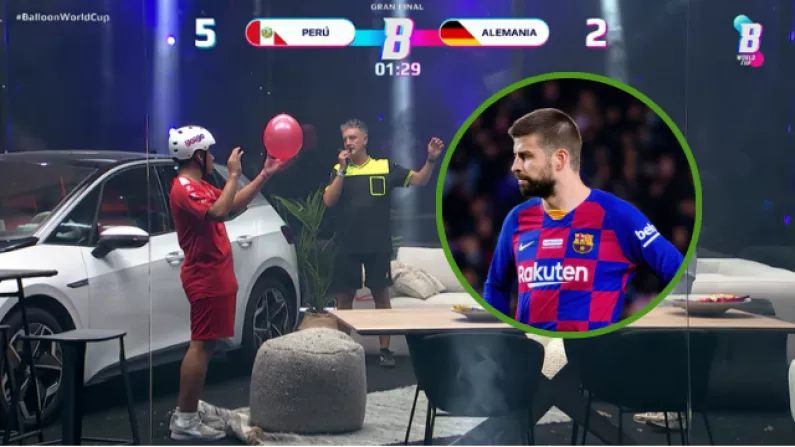Watch: Gerard Pique Inspires Sitting Room Style Balloon World Cup