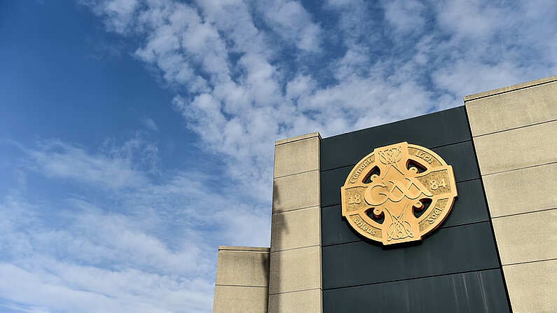 10 February 2018: A general view of the GAA crest outside the Hogan Stand before the Allianz Football League Division 1 Round 3 match between Dublin and Donegal at Croke Park in Dublin. Photo by Piaras O Midheach/Sportsfile