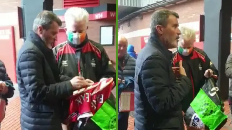 Roy Keane Took No Crap From Angry Fan Outside Old Trafford