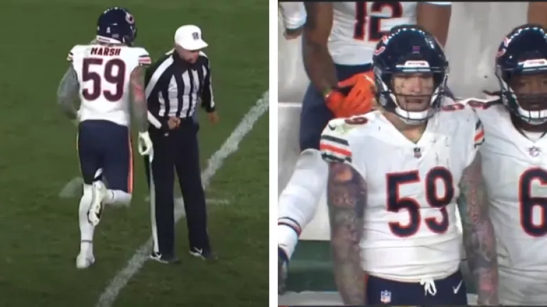 Bears' Marsh says he was 'hip checked' by ref during team's loss