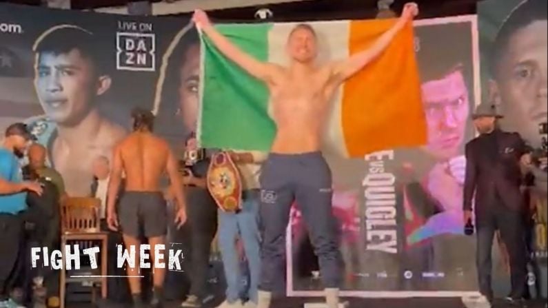 Watch: Irish Takeover New Hampshire As Quigley Gets Massive Reception At Weigh-In