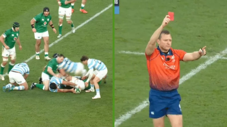 Watch: Argentina's Lavanini Sent Off For Sickening Hit On Cian Healy