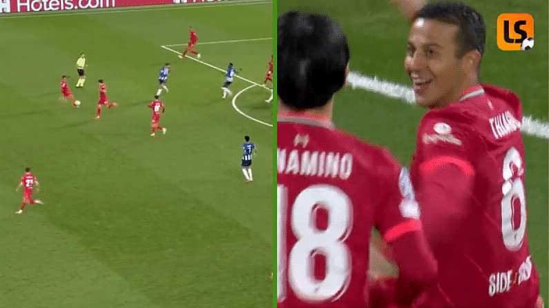 Watch: Thiago Alcantara Scores An Absolute Screamer Against Porto