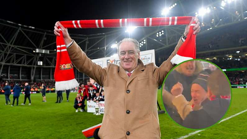 Brian Kerr Was One Of The Happiest St Pat's Fans At The FAI Cup Final Last Night