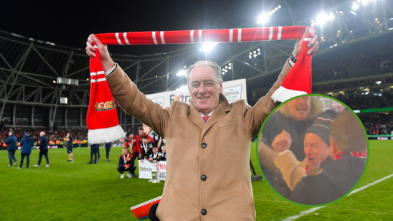 Brian Kerr Was One Of The Happiest St Pat's Fans At The FAI Cup Final Last Night