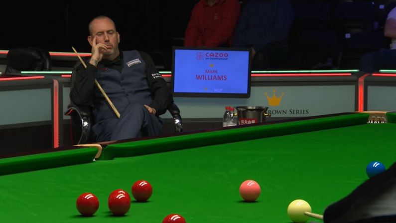 Mark Williams Embarrassed After Nodding Off During Snooker Match