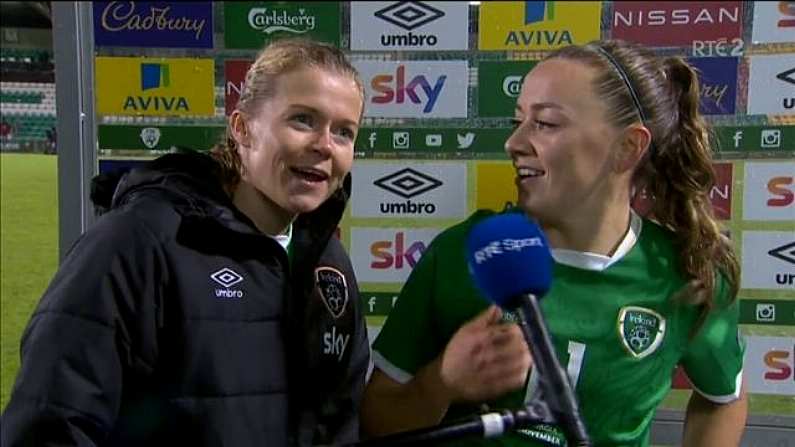 Teammate Interrupts Katie McCabe Interview To Ask Pertinent Question