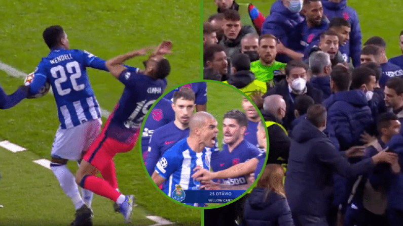 Watch: Two Players Sent Off Amid Ugly Scenes In Porto-Atletico Thriller