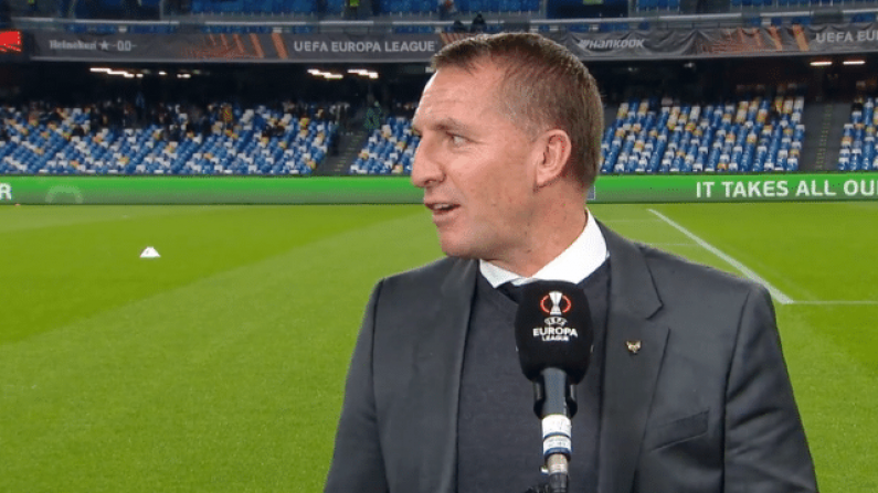 Watch: Brendan Rodgers Had A Very Irish Response To Naples Downpour