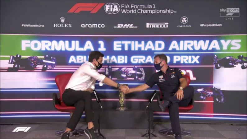 Harmonious Horner And Wolff Embrace Before 'Squid Game' F1 Showdown