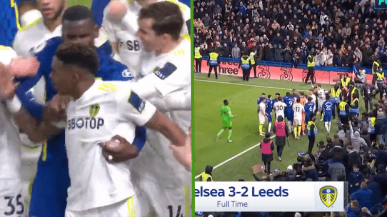 Watch: Chelsea & Leeds Players Clash After Controversial Late Penalty