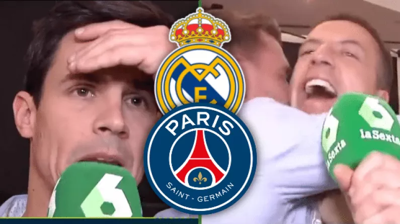 El Chiringuito's Reaction To Real Madrid Drawing PSG Was Amazing