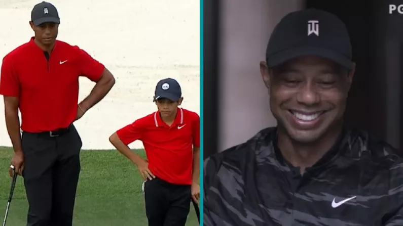 Tiger Woods And Son Charlie Have Scary Similarities On The Golf Course