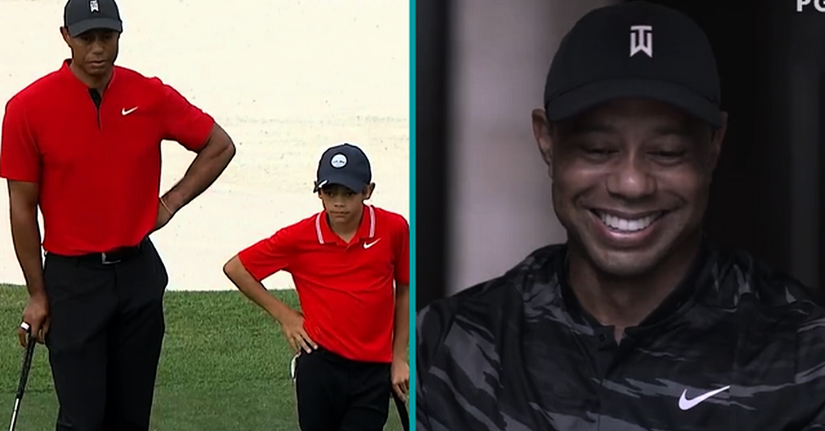 Tiger Woods And Son Charlie Have Scary Similarities On The Golf Course ...