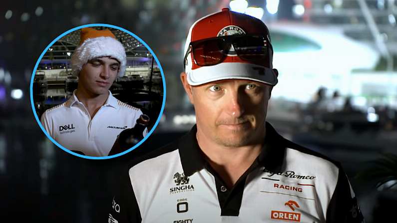 Deadpan Kimi Raikkonen Sticks Out In Formula 1 Christmas Video