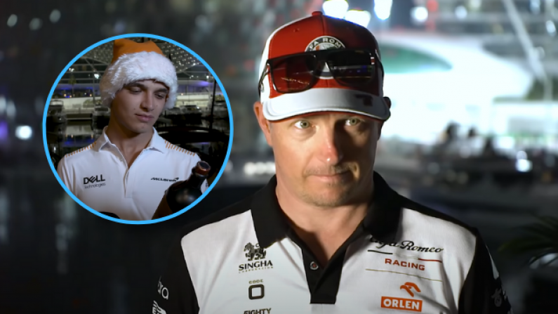 Deadpan Kimi Raikkonen Sticks Out In Formula 1 Christmas Video