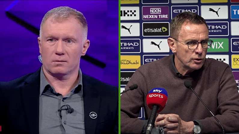 Paul Scholes Absolutely Obliterated Ralf Rangnick After Manchester Derby Loss