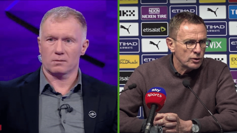 Paul Scholes Absolutely Obliterated Ralf Rangnick After Manchester Derby Loss