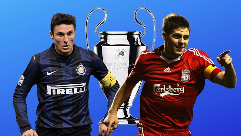 Try to guess the starting lineups for the Liverpool v Inter Milan 2008 Champions League Round of 16 second leg.