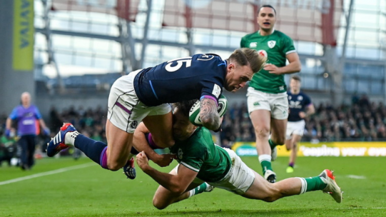 Remarkable Tackle From Hugo Keenan Saves Certain Scottish Try