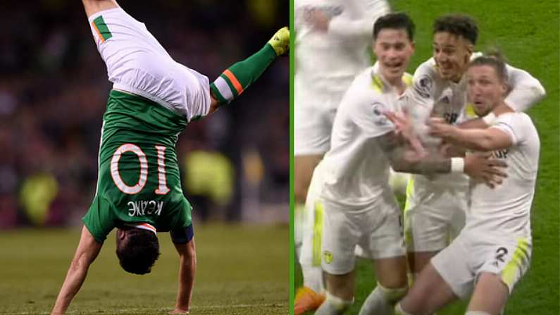 Robbie Keane Responds To Luke Ayling's Hilariously Bad Cartwheel