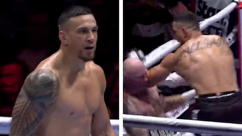 Sonny Bill Williams Annihilates Ex-AFL Player Barry Hall In First Round