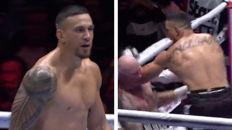 Sonny Bill Williams Annihilates Ex-AFL Player Barry Hall In First Round