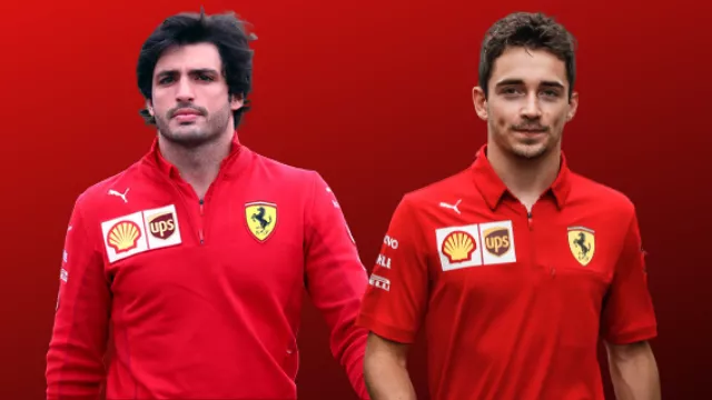 Ferrari drivers Carlos Sainz Charles Leclerc