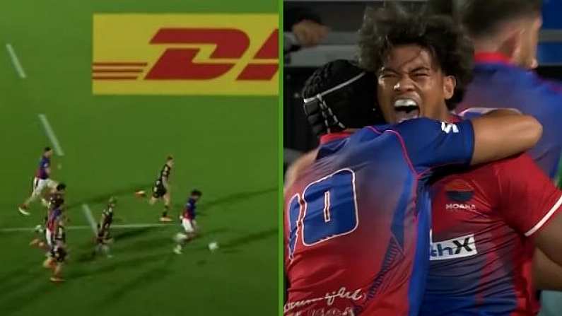 Watch: Sensational Try Gives Moana Pasifika First Win