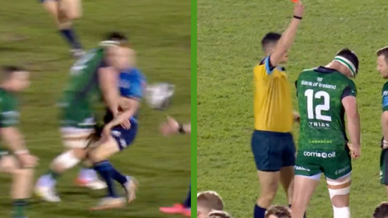 Watch: Connacht's Tom Daly Red Carded For Awful High Hit On Leinster Man
