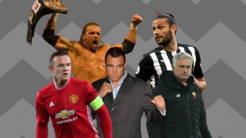 5 Times Footballers Mixed It Up With Pro Wrestlers