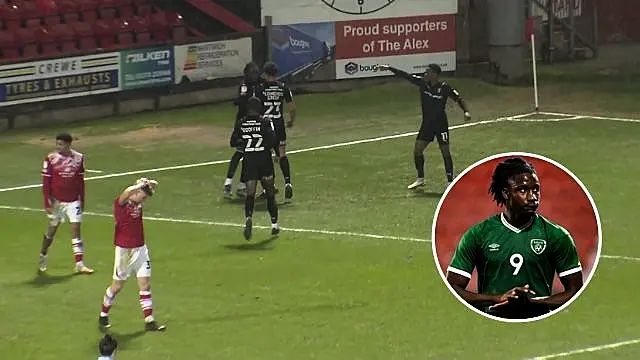 jj kayode kieran sadlier goals rotherham crewe efl trophy