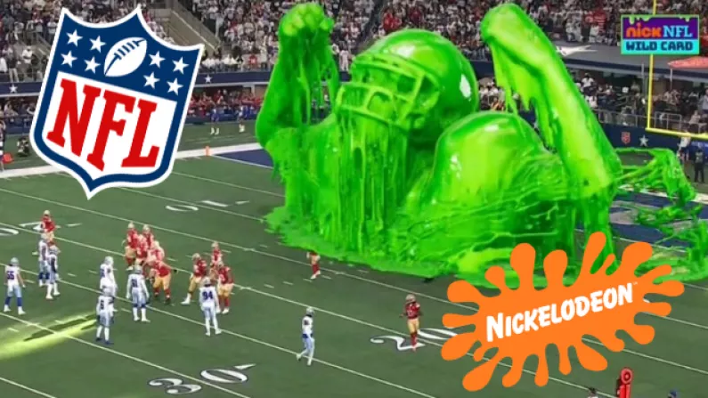 This Year's Nickelodeon NFL Playoffs Takeover Was Surreal And Slimy