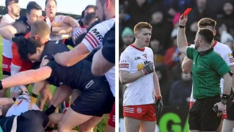 Five Players Shown Red Cards After Mass Brawl In Armagh Vs Tyrone