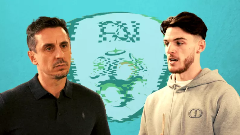 Gary Neville Ignores Green Elephant In The Room During In-Depth Declan Rice Interview