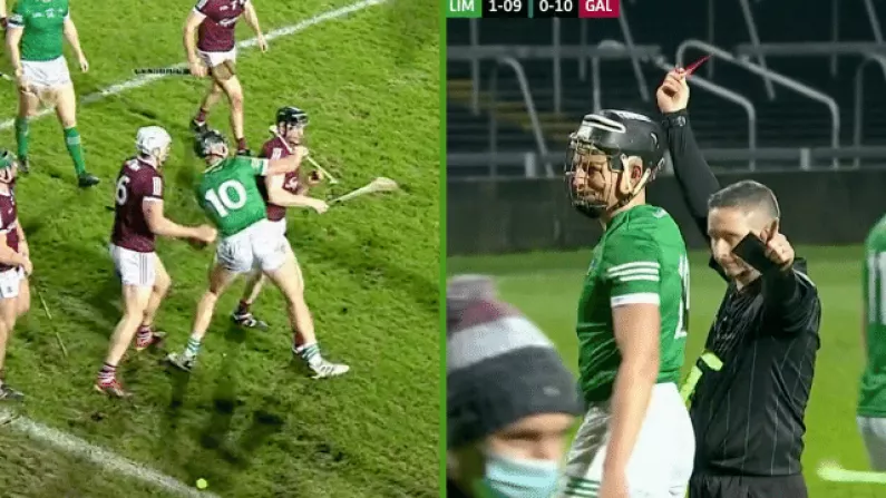Watch: Gearóid Hegarty Sees Red For Nasty Incident As Limerick Lose To Galway