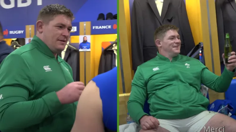 French Fans Were Loving Tadhg Furlong's Dressing Room Appearance