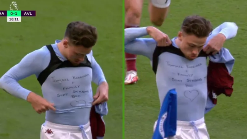 Jeff Stelling Criticises Ref For Booking Matty Cash For T-Shirt Message To Teammate