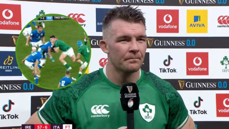 Peter O'Mahony Had Plenty Of Sympathy For Italy After Red Card Decision