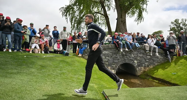 Former England and Manchester United player Michael Carrick during day two of the JP McManus Pro-Am at Adare Manor Golf Club