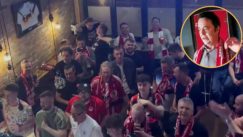 Internet Legend 'Bootlegger' Makes Appearance At Pub With Sligo Rovers Fans