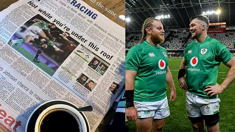 This New Zealand Newspaper Headline Makes For Great Reading For Ireland Fans