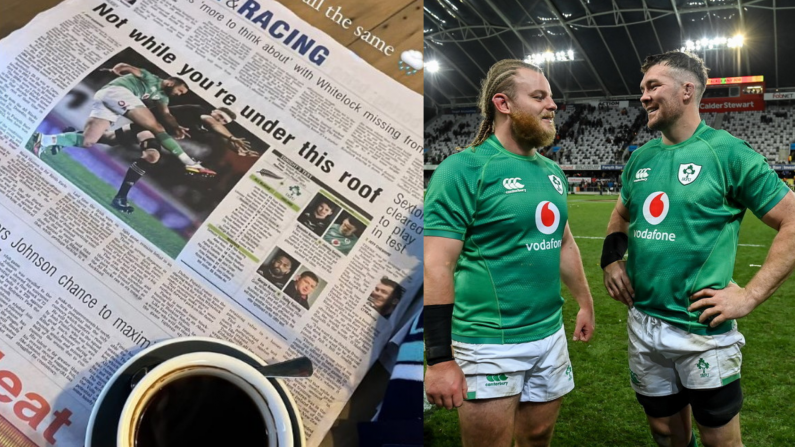 This New Zealand Newspaper Headline Makes For Great Reading For Ireland Fans