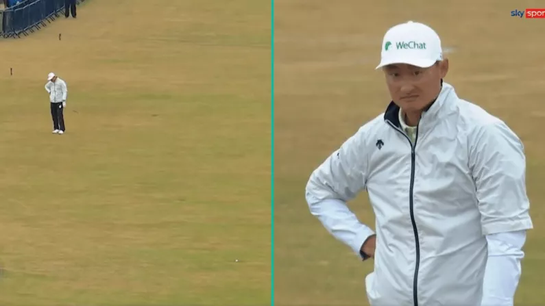 Watch: Chinese Golfer Hits One Of The Strangest Shots In Open History At St Andrews