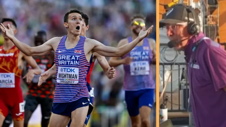 Magic Moment As Jake Wightman Wins Gold As His Dad Does Commentary