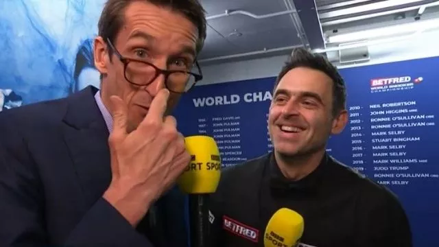 ronnie o'sullivan bbc interview david gilbert 2022 world snooker championship