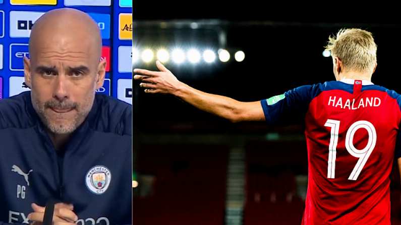 Pep Stays Mum As Man City Look Set To Win Race For Erling Haaland