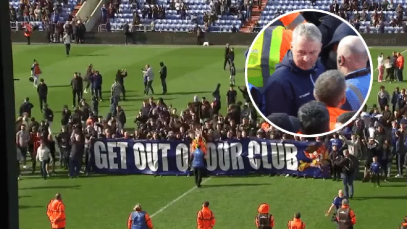 John Sheridan & Gary Neville Caught Up In Protests As League Two Game Abandoned