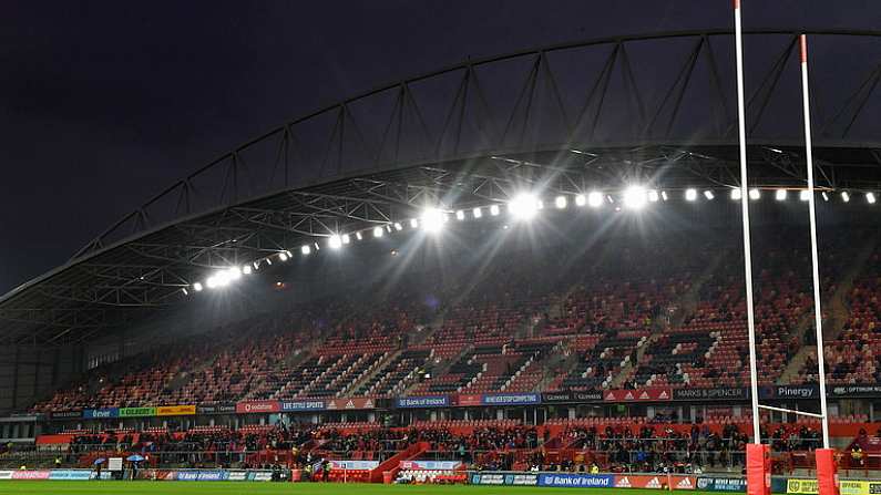 16 October 2021; A general view of Thomond Park before the United Rugby Championship match between Munster and Connacht at Thomond Park in Limerick. Photo by Piaras O Midheach/Sportsfile